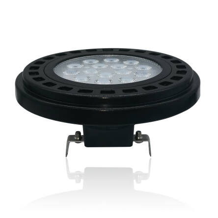 OXY żar. LED AR111 12W G53 12V 30* 3000K czarna