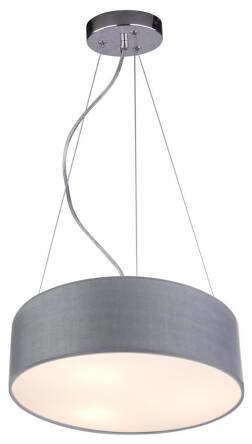 Candellux KIOTO 31-67722 lampa wisząca 3x40W E27 abażur jasno szary 40cm