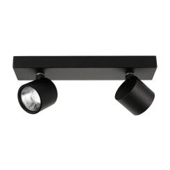 Italux Boniva SPL-2854-2B-BL spot oprawa natynkowa nowoczesna czarny metal 2x5W LED 3000K 28,5cm