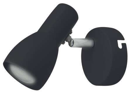 Candellux PICARDO 91-50618 kinkiet lampa ścienna czarny mat stalowy klosz 1X40W E14 WM 