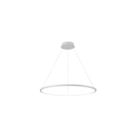 Italux Vinola  PND-56135B-040RPC-WH-3KS4K  lampa wisząca nowoczesna biała, aluminium, silikon 40cm 3000K+ 4000K LED 24W