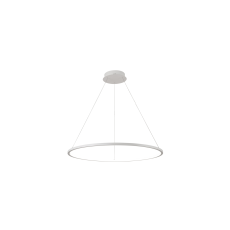 Italux Vinola  PND-56135B-040RPC-WH-3KS4K  lampa wisząca nowoczesna biała, aluminium, silikon 40cm 3000K+ 4000K LED 24W