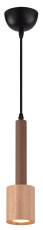 Candellux TANTAL 31-58775 lampa wisząca drewno klosz 1X50W GU10 jasna kawa 7,5cm