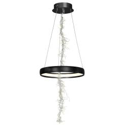 Milagro SPARK ML274 lampa wisząca czarny pierścień regulacja wysokości metal / akryl 35W LED 3000K 40cm 