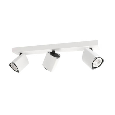 Italux Merusa SPL-31970-3B-WH listwa oświetleniowa nowoczesna biały z  czarnym GU10 3x35W 46cm IP20