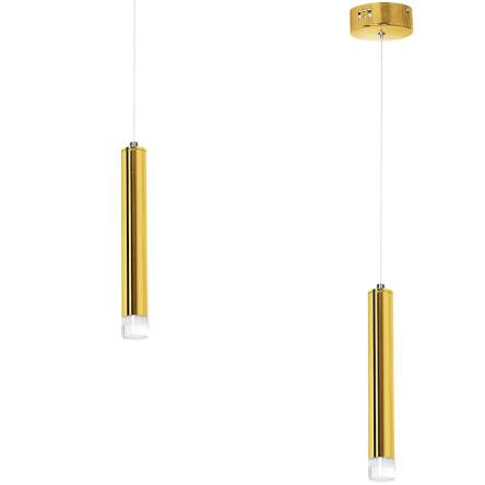 Milagro GOLDIE ML5713 lampa wisząca metalowa złota błyszczące wykończenie klosz podłużny 4000K  5W LED
