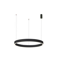 Italux Brasco Down PND-56215-060RPP-BK-3KS4K-TRDIMM lampa wisząca czarna ring LED 40W 3000K + 4000K 60cm