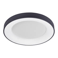Italux Giulia 5304-850RC-BK-3 plafon lampa sufitowa nowoczesny okrągły aluminium akryl czarny 60cm IP20 LED 50W 3000K