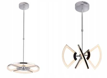 Reality lampa wisząca Eviana 327304-06 chrom LED 30W 3000K 45cm / 24h WM