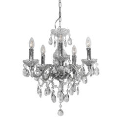 Italux żyrandol Whiz L.90690/5 clear kryształki