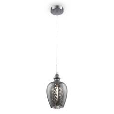 Maytoni Blues MOD033-PL-01-N lampa wisząca nikiel metalowa rama klosz kryształki 1xE14 40W 14 cm