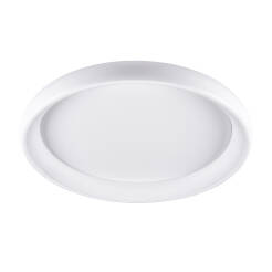 Italux Alessia 5280-850RC-WH-3 plafon lampa sufitowa nowoczesny metal klosz akrylowy biały okrągły 61cm IP20 LED 50W 3000K