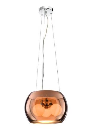 Candellux GEMO 31-25104 lampa wisząca klosz szklany złoty 3X40W G9 30 cm