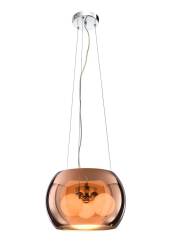 Candellux GEMO 31-25104 lampa wisząca klosz szklany złoty 3X40W G9 30 cm