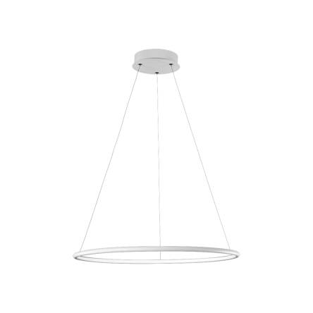 Milagro ORION WHITE ML501 lampa wisząca metal akryl regulacja wysokości okrąg biały 22W LED 3000K 40cm