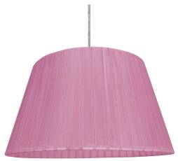 Candellux TIZIANO 31-27115 lampa wisząca abażur stożkowy z tkaniny fioletowej 1X60W E27 37 cm