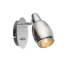 Globo CARSON 54986-1 kinkiet lampa ścienna chrom spot 1xE14 40W 9cm