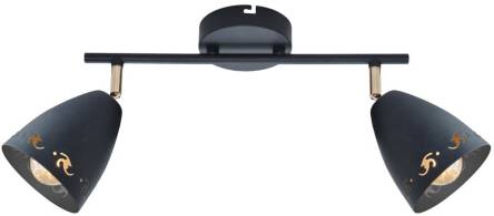 Candellux COTY 92-67166 oprawa oświetleniowa czarny metalowy klosz 2X40W E14 50cm