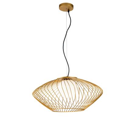 Maytoni Plec P364PL-01G lampa wisząca złota 1xE27 40 W 52 cm
