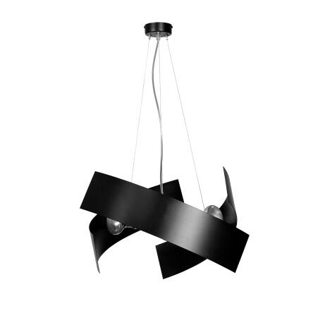 Emibig MODO BLACK 585/2 lampa wisząca nowoczesna unikalny design czarna metal 3x60W E27 45cm