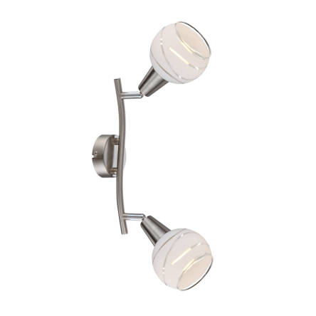 Globo kinkiet lampa ścienna Elliott 54341-2 nikiel mat LED 2x5W 3000K 28cm