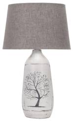 Candellux WALIA 1 41-39187 lampa stołowa abażur szary 1X60W E27 podstawa masa ceramiczna 24cm