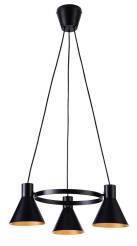 Candellux MORE 33-71156 lampa wiszaca czarna matowa 3X40W E27 55cm