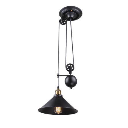 Globo LENIUS 15053 lampa wisząca czarna 1xE27 60W 30cm