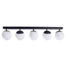 Milagro SFERA BLACK MLP8859 plafon lampa sufitowa czarna klosze kule szkło 5xE14 100cm