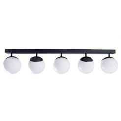 Milagro SFERA BLACK MLP8859 plafon lampa sufitowa czarna klosze kule szkło 5xE14 100cm