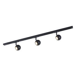 Italux Marvi TR Blake 920321-3-BL-SET szynoprzewód zestaw nowoczesny czarny metal 3x40W GU10 100cm