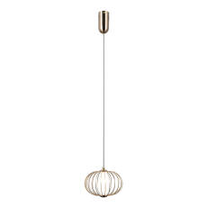 Italux Rabel PND-344221-1-HBR lampa wisząca złota, LED 5W 3000K 20cm