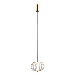 Italux Rabel PND-344221-1-HBR lampa wisząca złota, LED 5W 3000K 20cm