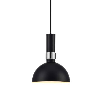 Markslojd lampa wisząca Larry 106861 czarny chrom metalowa 19cm