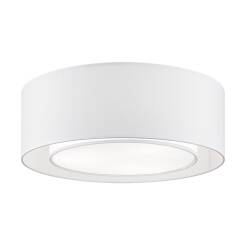 Maytoni Bergamo MOD617CL-04GR plafon lampa sufitowa metalowa chrom tkanina biało- szara 3XE27 60W 52cm