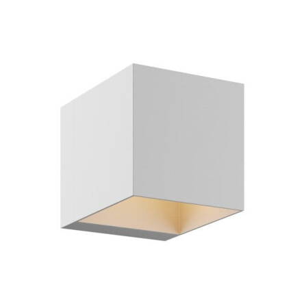 Light Prestige Alaska LP-104/1W WH kinkiet lampa ścienna kwadratowy biały aluminium 1x40W G9 10cm