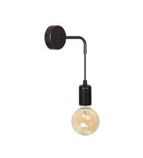 Emibig MULTIPO K1 BLACK 696/K1 kinkiet lampa ścienna regulowany metal nowoczesny czarny 1x60W E27 25cm