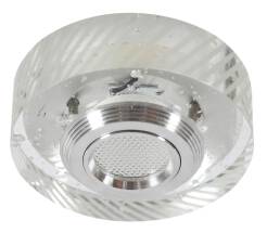 Candellux SS-33 AL/TR 3W LED COB 230V oprawa do wbudowania okrągła szkło transparentne 10cm
