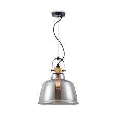 Maytoni Irving T163PL-01C lampa wisząca szklany klosz mosiężna metalową ramą regulowana wysokość 1xE27 40W 30cm