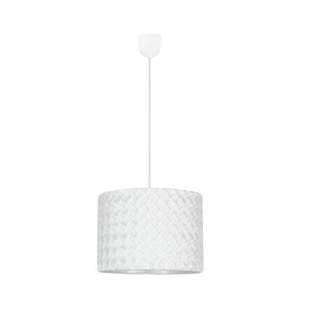 Candellux SUSAN 31-29843 lampa wisząca plisowana tkanina biała 1X60W E27 31cm