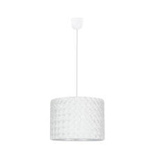 Candellux SUSAN 31-29843 lampa wisząca plisowana tkanina biała 1X60W E27 31cm