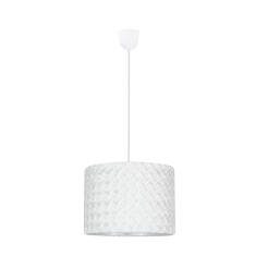 Candellux SUSAN 31-29843 lampa wisząca plisowana tkanina biała 1X60W E27 31cm