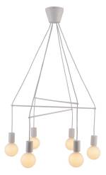 Candellux ALTO 36-70920 lampa wisząca biały mat E27 6x40W 62cm