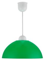 Candellux MIKA 31-18635 lampa wisząca zielona półkulisty klosz E27 1X60W 28 cm