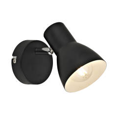 Italux Riado SPL-3422-1-BL kinkiet klasyczny metal czarny 1xE14 40W 8 cm , IP20