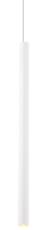 Maxlight ORGANIC I WHITE P0202 lampa wisząca metalowa biała połyskujący walec 1x1W LED 3000K 190cm