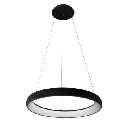 Italux Alessia 5280-850RP-BK-4 lampa wisząca czarna ring LED 50W 4000K 61cm