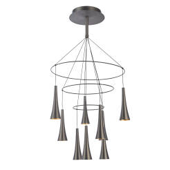 Italux Luca MD16115-9A lampa wisząca nowoczesna aluminium stal kawowy 75cm IP20 LED 45W 3000K