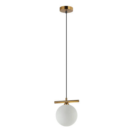 Italux Merseta PND-463321M-BRO+W lampa wisząca nowoczesna brąz antyczny klosz kula G9 1x25W 15cm WM