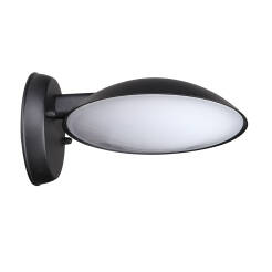 Italux Piombino 6691/BK-9 kinkiet lampa ścienna zewnętrzny nowoczesny aluminium czarny 20cm IP44 LED 12W 3000K